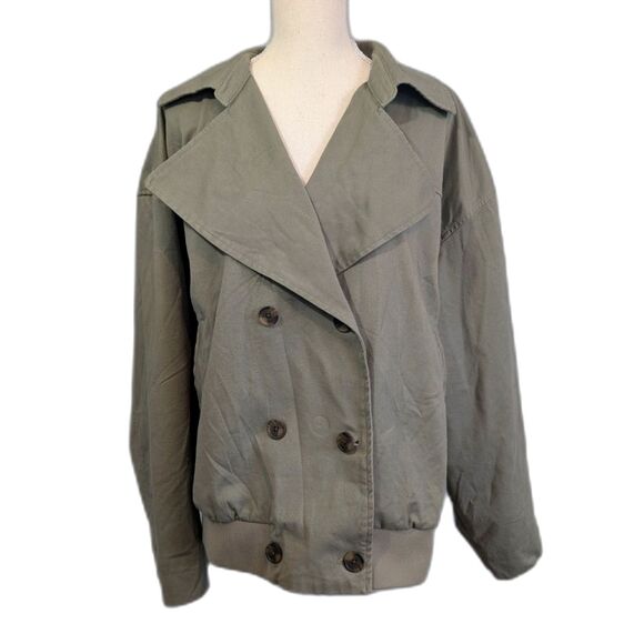 Women's Bomber Green Jacket Universal Thread Size 1X NWOT - Picture 2 of 8